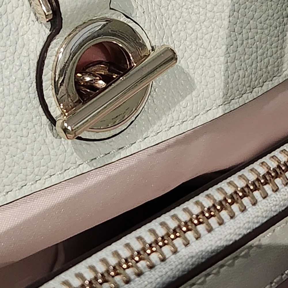 Kate Spade Infinite Triple Compartment Mint Leather Tote Bag - Picture 5 of 7